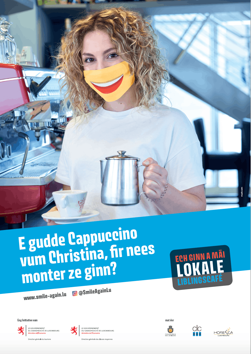 Une campagne pour convaincre résidents et frontaliers que le commerce local peut leur rendre le sourire. (Photo: SIP)