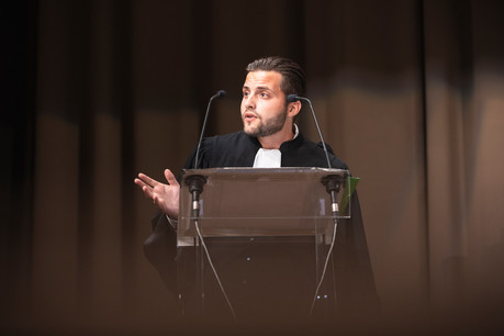 Stephan Luthi est avocat junior au sein de l’étude Molitor. (Photo: Simon Verjus/Maison Moderne)