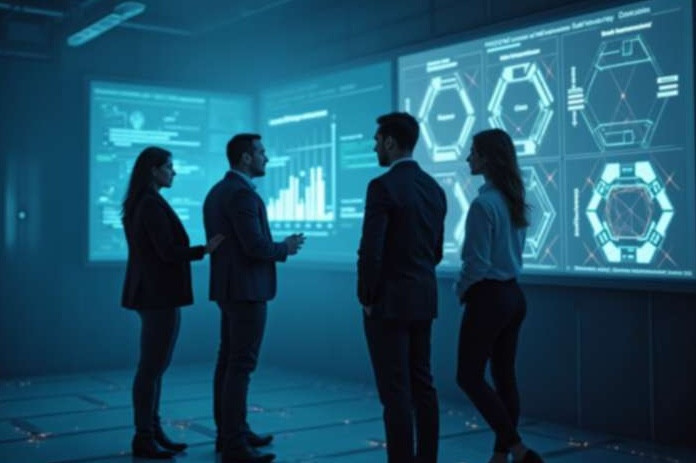 Formation en intelligence artificielle pour les leaders, offrant des solutions innovantes pour transformer les entreprises.  (Photo: Photo générée par Letz.ai) 