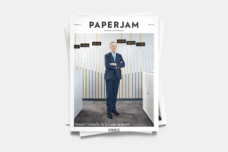 Robert Scharfe, en couverture du numéro d’avril. (Photo: Andrés Lejona / Maison Moderne)