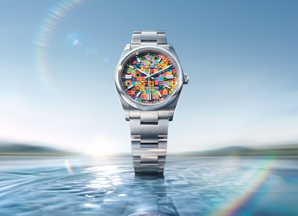 The Oyster Perpetual 36 and its colorful dial. (Photo: Rolex)