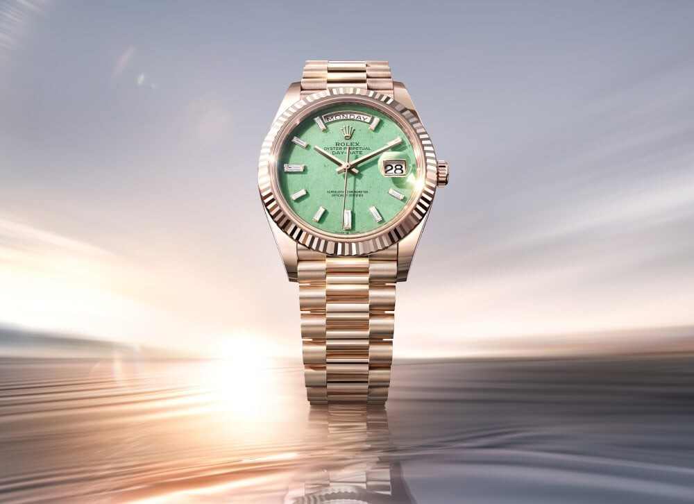 A new alloy for the “presidents' watch”… (Photo: Rolex)