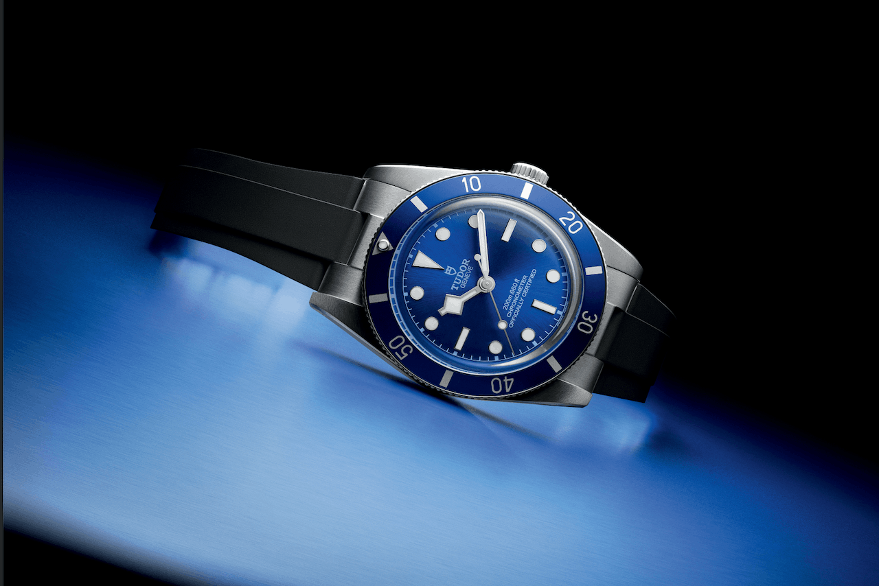 The Black Bay 54 with a blue dial. (Photo: Tudor)