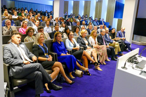 A packed room of attendees at the fundraising event. Photo: Rotary Club Luxembourg Hearts 