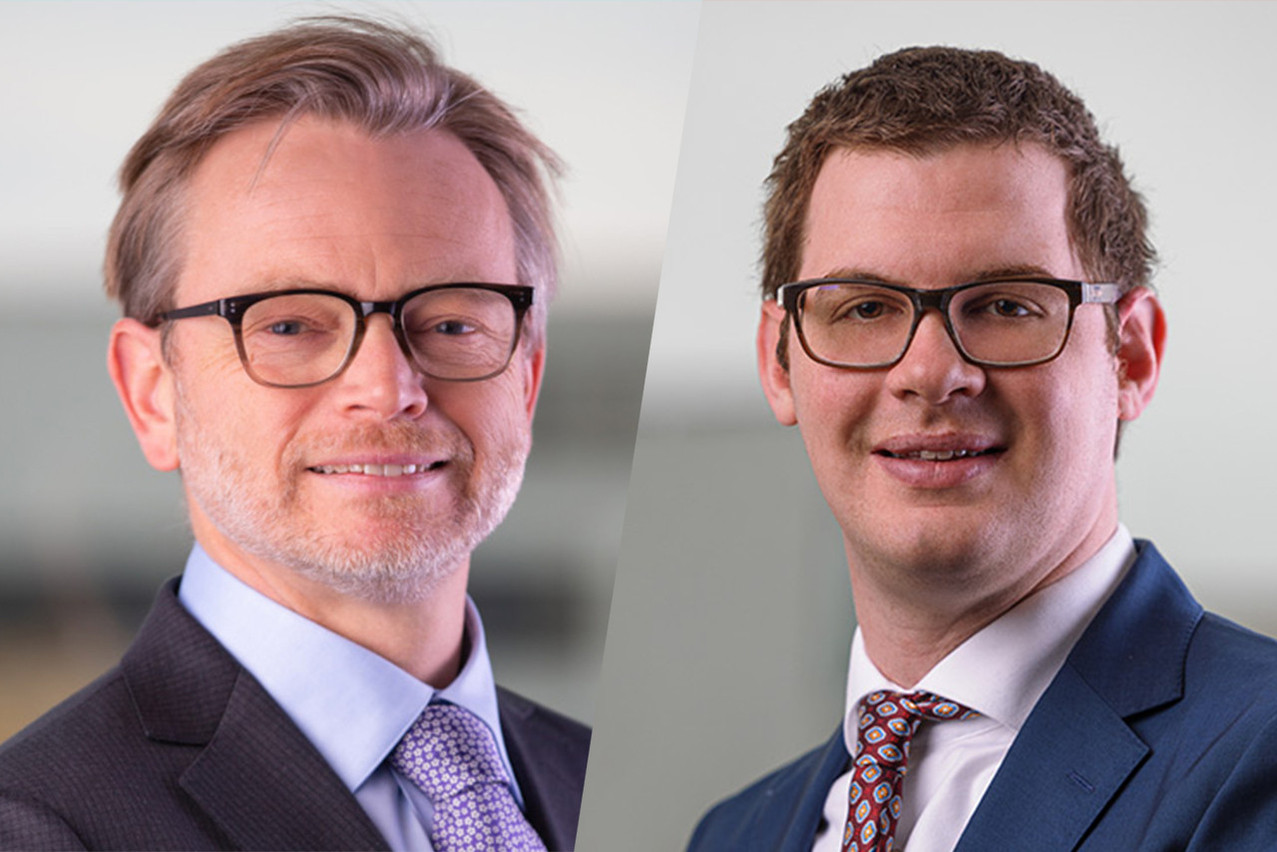 Marc Meyers (left) is co-managing partner of Loyens & Loeff Luxembourg and head of its Luxembourg investment management practice group; Sebastiaan Hooghiemstra (right) is a senior associate and member of the investment management practice group. Photos: Loyens & Loeff. Montage: Maison Moderne
