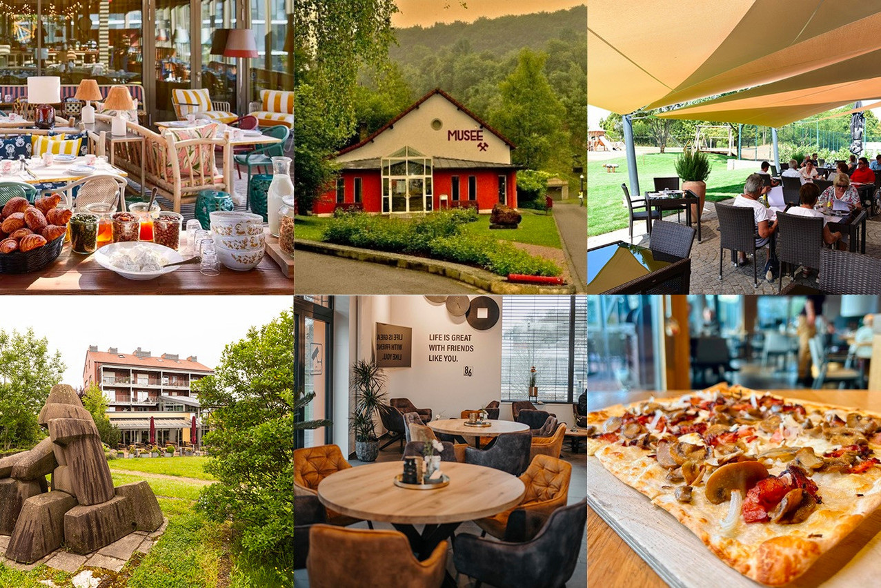 De nombreux restaurants «kids-friendly» à découvrir. (Photos: Mama Shelter, Brasserie du Musée, Chalet am Brill, Guy Wolff, Bistro 86, Le Pavillon/Montage: Maison Moderne)