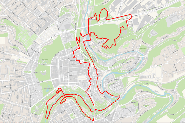 Malgré ce que l’on pourrait croire, partir depuis la BIL est plutôt un avantage pour trouver de jolis chemins. (Carte: BIL/Maison Moderne)