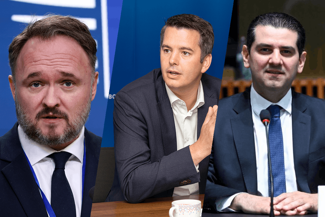 From left to right: the European Commissioner for Energy, Dan Jørgensen; the Minister for the Economy, SMEs, Energy and Tourism, Lex Delles, and the Cypriot Minister for Energy, Trade and Industry, Michael Damianos. Photos: Shutterstock/Romain Gamba/European Commission