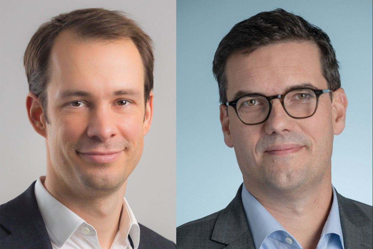 S3NS CEO Cyprien Falque and Thales engineering director Olivier Flous are now ready to sell their trusted cloud solution outside France. (Photos: Thales. Montage: Paperjam)