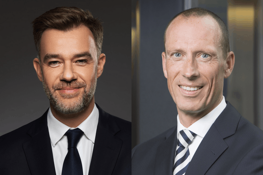 Minister of Economy Franz Fayot, Sacred Heart University Luxembourg Professor Marcus Muller (Photo : Sacred Heart University Luxembourg) 