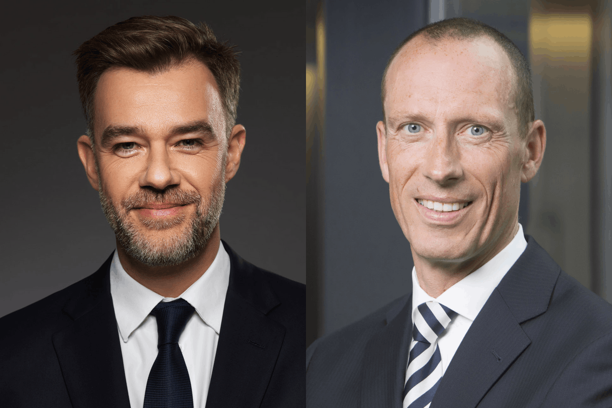 Minister of Economy Franz Fayot, Sacred Heart University Luxembourg Professor Marcus Muller (Photo : Sacred Heart University Luxembourg) 