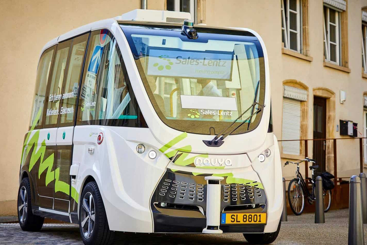 La navette autonome de Navya développée pour Sales-Lentz sera en mode 5, sans conducteur derrière le volant. (Photo:  Navya )