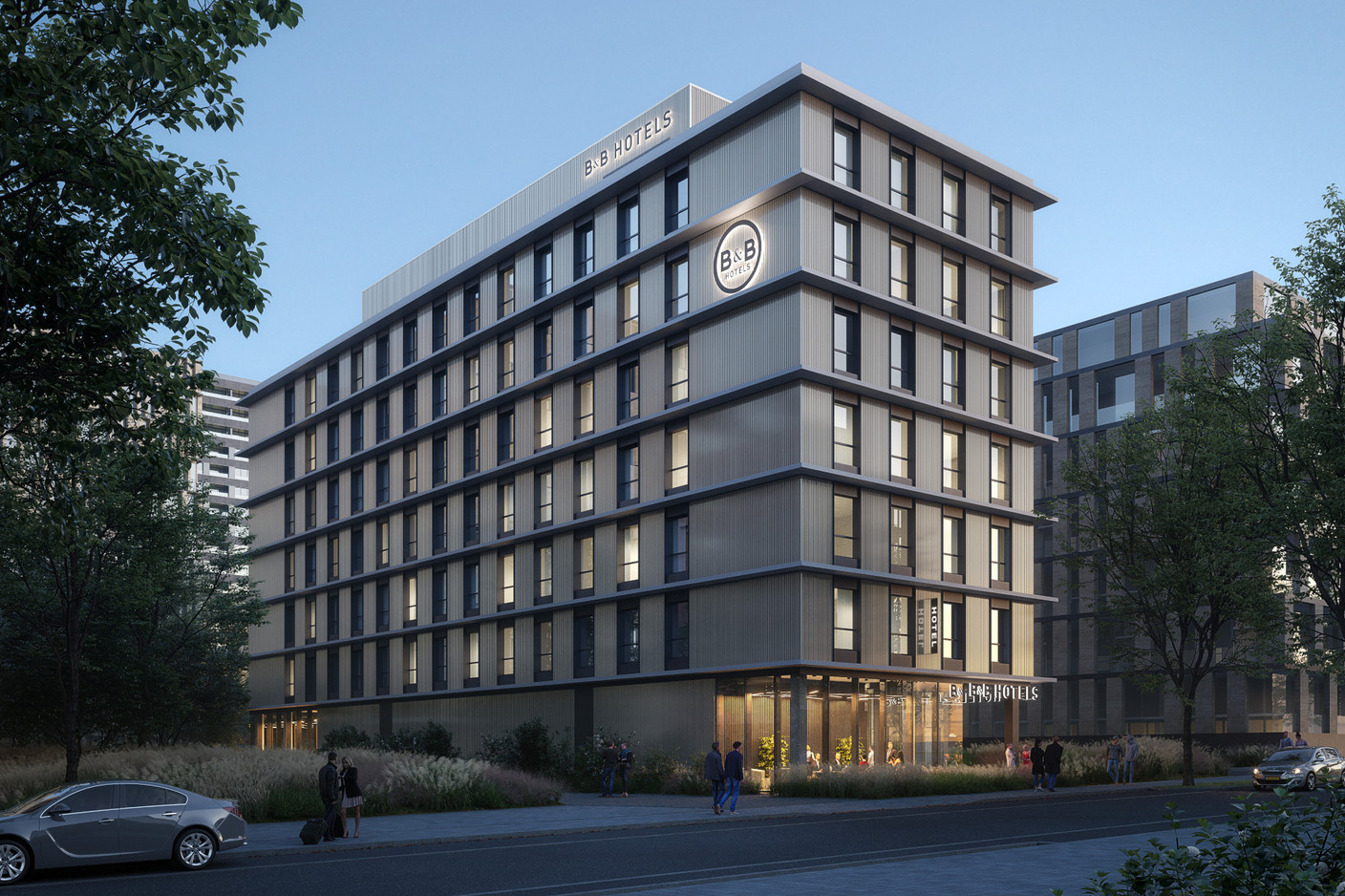 Les travaux du nouvel B&B Hotel ont commencé en septembre. (Illustration: Grossfeld)