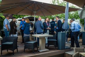 Clement Debever (Ernst & Young), Julien Goby (UBS), Sergio Brandao (Felix Giorgetti), Joelle Heyder (Citibank), Philippe Roquet (Brown Brothers Harriman) ((Photo: Mike Zenari))