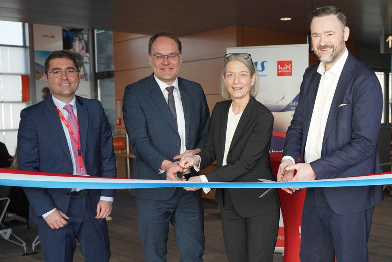 The official inauguration of the route took place at Luxembourg airport during a launch ceremony attended by Susanne Shine, Danish Ambassador to Luxembourg, Erik Westman, SAS Chief Revenue Officer, and Alexander Flassak, among others. (Photo: Lux-Airport)