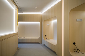 Vue d’une des salles de détente dans les étages. (Photo: Raoul Somers))