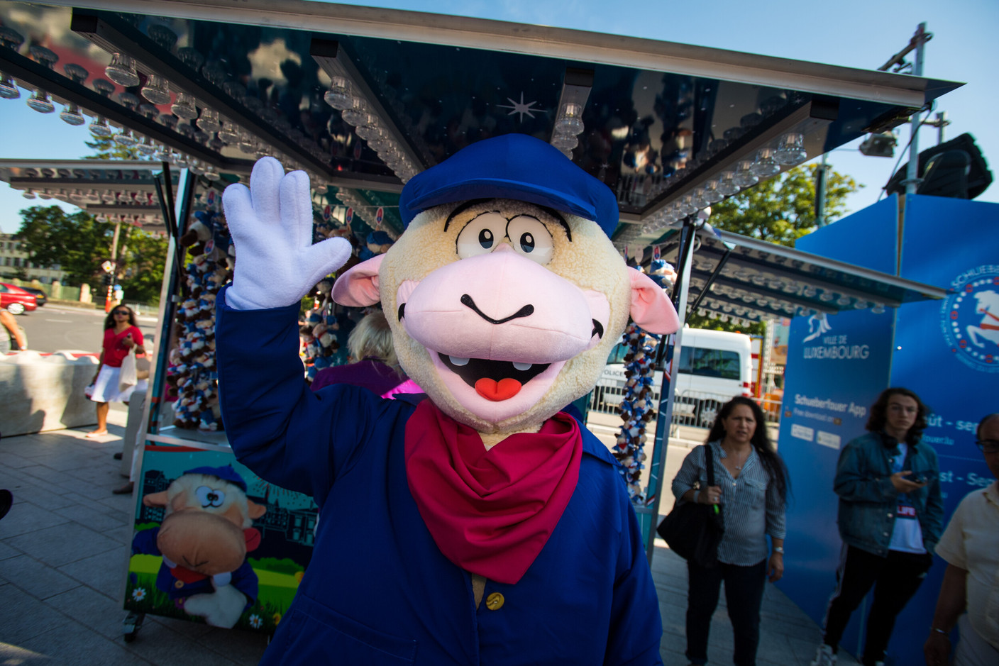 Lämmy, the Schueberfouer’s mascot sheep, will be meeting visitors during the events taking place on 1 and 3 September. (Photo: Nader Ghavami/archives)