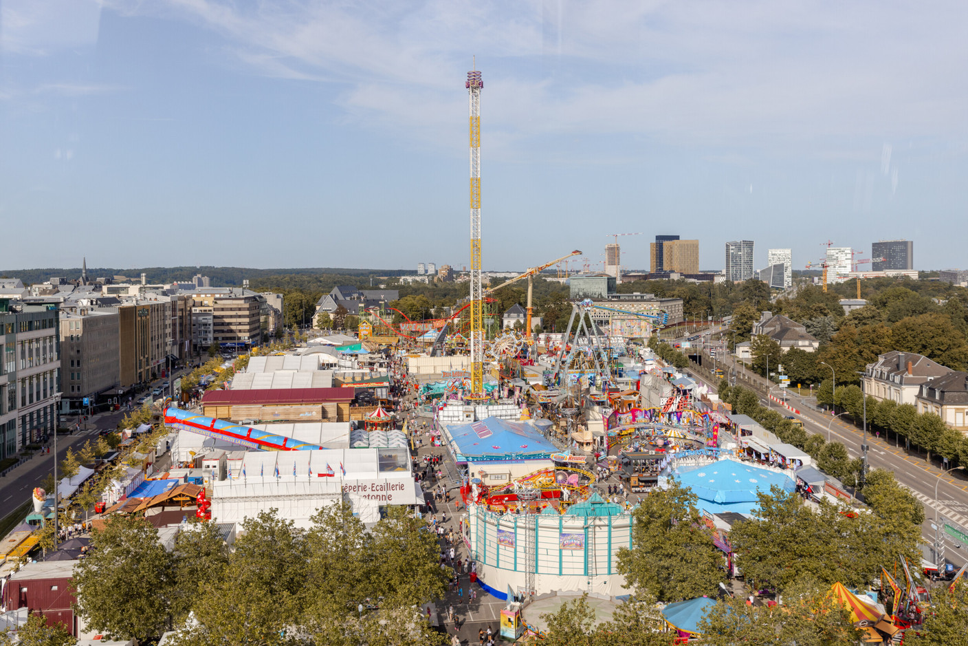 The Schueberfouer covers 4.4 hectares in the heart of the Glacis field, where 214 stalls will be set up for the 2026 event. (Photo: Romain Gamba/archives)