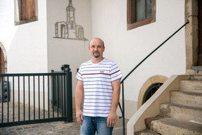 Frank Schumacher, 43, studied oenology before taking over the estate. Photo: Romain Gamba / Maison Moderne