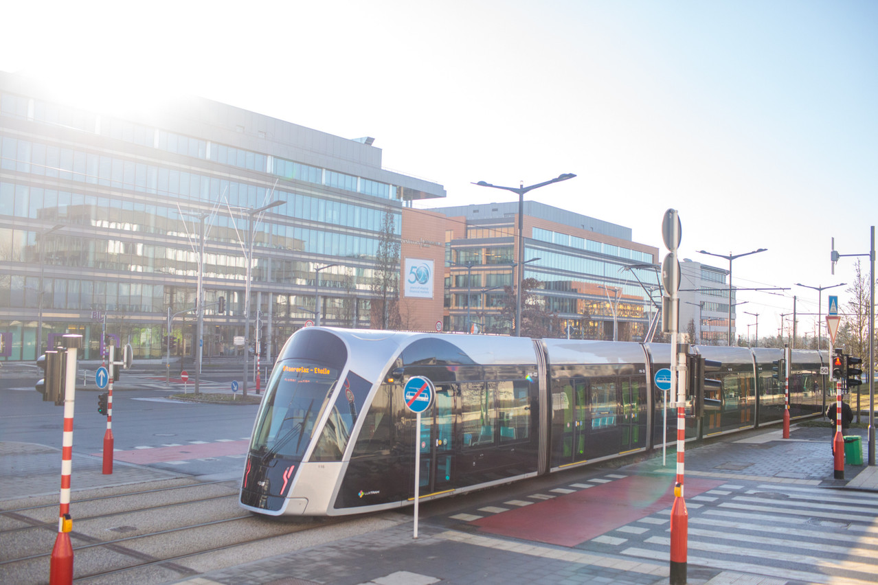 The idea of a double tram line in the north of Kirchberg is gaining ground. (Photo: Matic Zorman/Archives Maison Moderne)