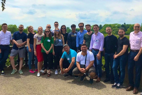Les 20 semi-finalistes ont reçu les conseils pour un «pitch» réussi et ont pu découvrir les charmes de la capitale lors d’un tour concocté par les organisateurs des Fintech Awards, la Lhoft et KPMG. (Photo: Twitter/Lhoft)
