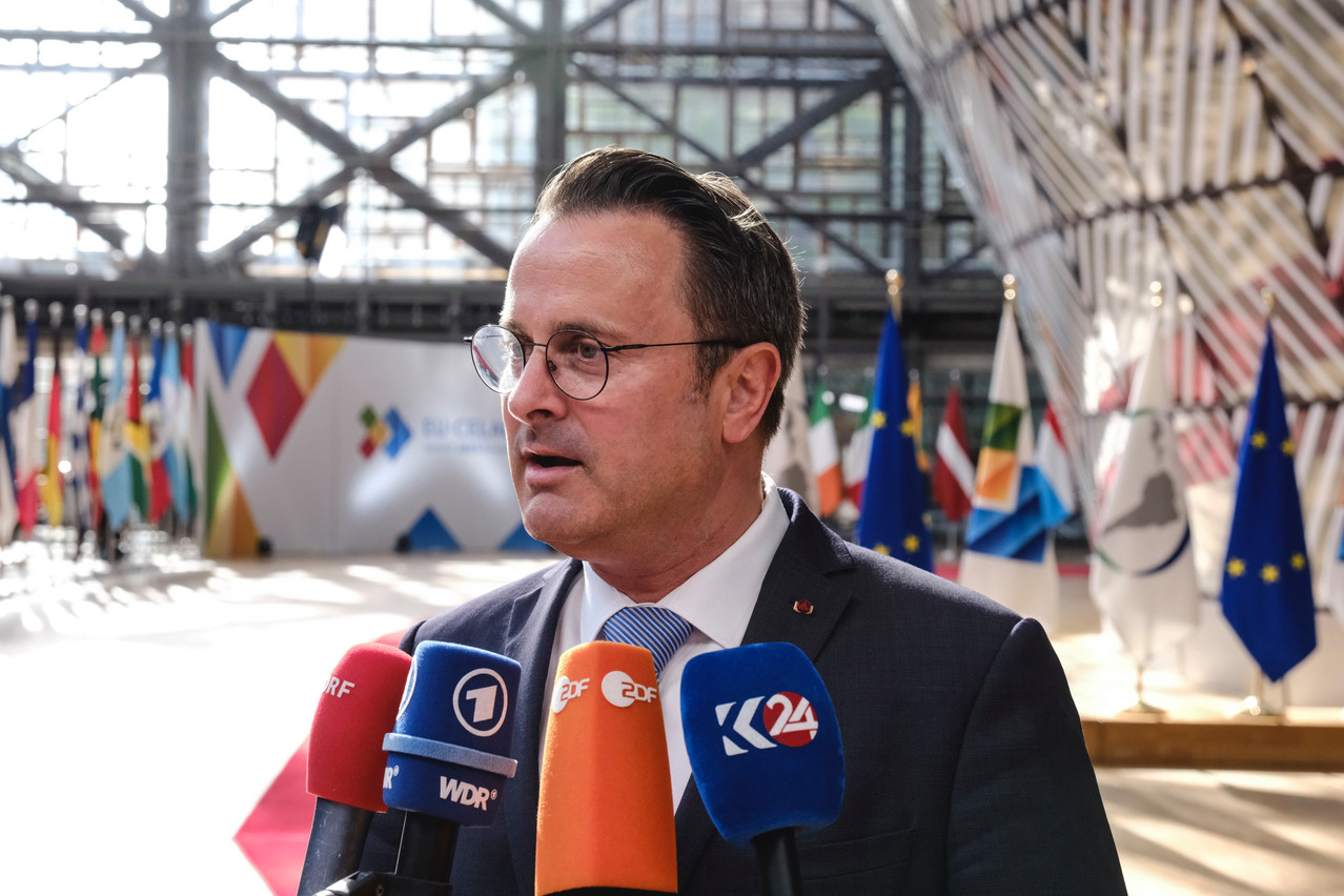 Le magazine d’information allemand Der Spiegel a rapporté, à tort selon le ministère des Affaires étrangères, que le ministre des Affaires étrangères Xavier Bettel avait déclaré que le Grand-Duché s’opposait à l’adhésion de l’Ukraine à l’Otan, le mardi 3 décembre 2024 en fin de journée. (Photo: Conseil européen/Alexandros Michailidis (2023›