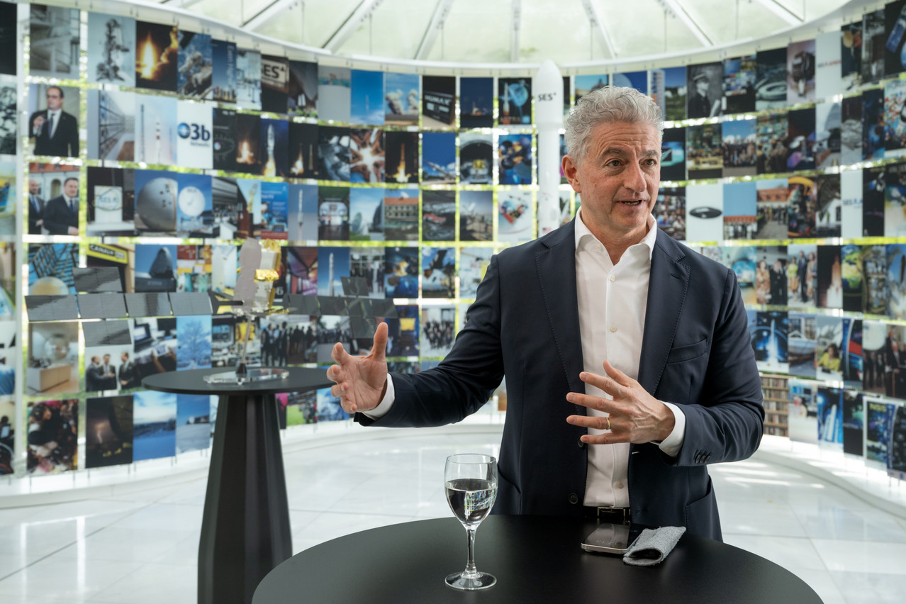 In his first full year at the helm of SES, CEO Adel Al-Saleh expressed his satisfaction at having achieved the top end of the revenue forecast range and an adjusted Ebitda above expectations. Photo: Nader Ghavami / Archives
