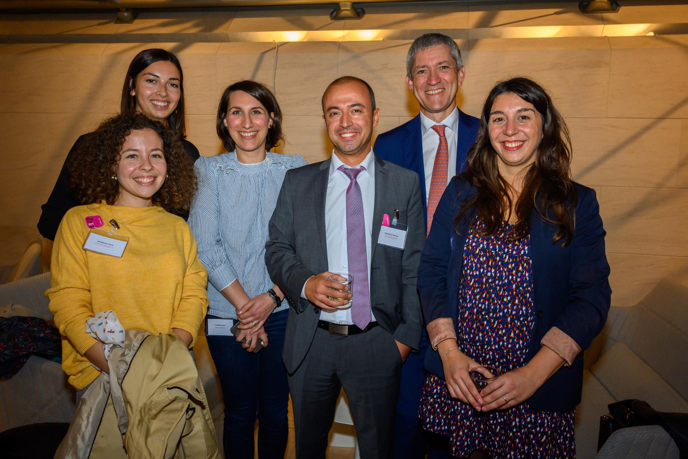 Paula Marques (Fortuna Banque), Lucie Rotario (IMS Luxembourg), Nancy Thomas (IMS Luxembourg), Manuel Rodrigues (Fortuna Banque) Christian Scharff, (IMS Luxembourg) et Catia Fernandes (IMS Luxembourg) (Photo: Charles Caratini et Michel Brumat pour IMS Luxembourg)