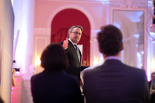 Xavier Bettel, aged 50, Luxembourg’s current prime minister and DP lead candidate in the parliamentary elections on 8 October 2023. Library picture: Xavier Bettel is seen speaking during Luxembourg for Finance’s 15th anniversary reception, 20 February 2023. Photo: Matic Zorman