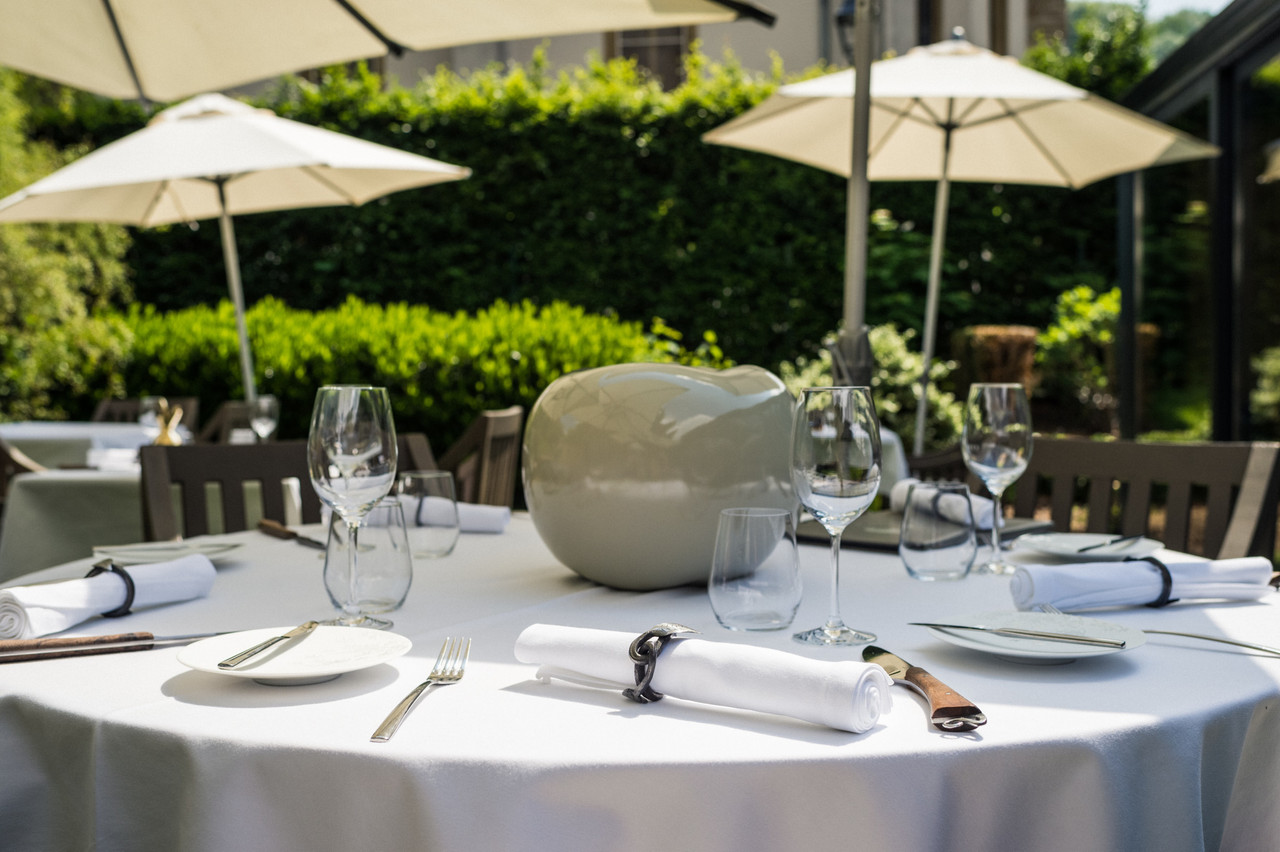 Les Jardins d’Anaïs has a terrace in the garden of the house that houses the restaurant. Photo: Mike Zenari/Archives