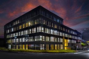 View of the main façade of the Well22 building developed by IKO Real Estate. Photo: IKO Real Estate