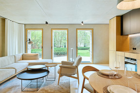 The flats are delivered fully furnished and equipped. Photo: Lukas Roth