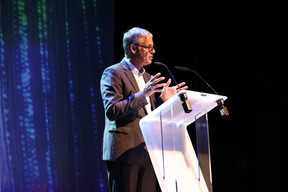 The minister for housing, Henri Kox (déi Gréng) opened  LuxReal Paperjam+Delano Club Real Estate Awards 2023, 27 September 2023. Photo: Eva Krins / Maison Moderne