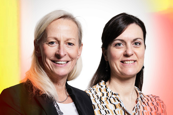 Florence Buron, Director Financial Industry Solutions, et Francesca Messini, Director Fintech & Sustainable Finance Leader chez Deloitte. (Photo: Maison Moderne)