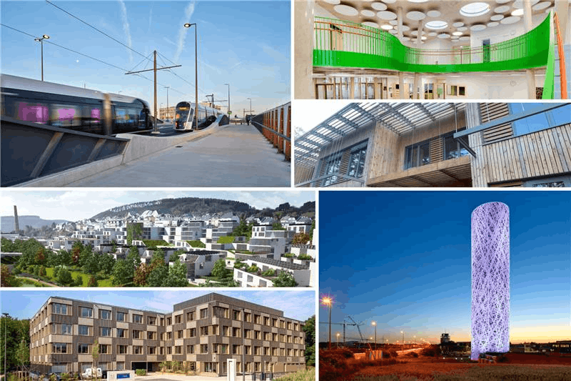 Schroeder & Associés carries out projects all over Luxembourg. (Photos & collage: Schroeder & Associés)