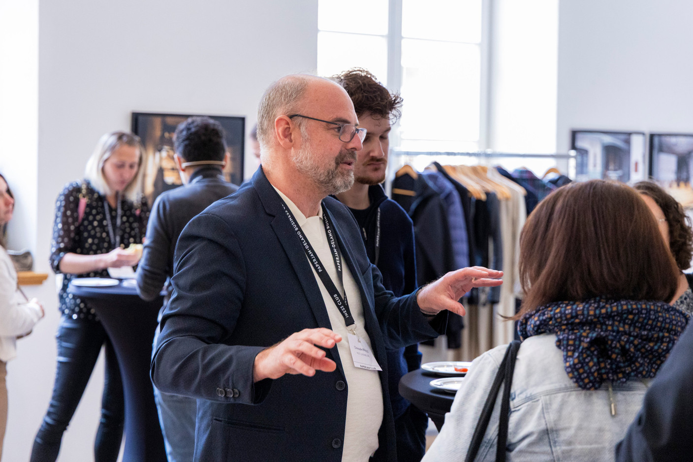 Christophe Braud (Post) at the Paperjam Club’s Workshops Day, which took place at Neimënster Abbey on 6 May 2025. Photo: Matthieu Barbosa
