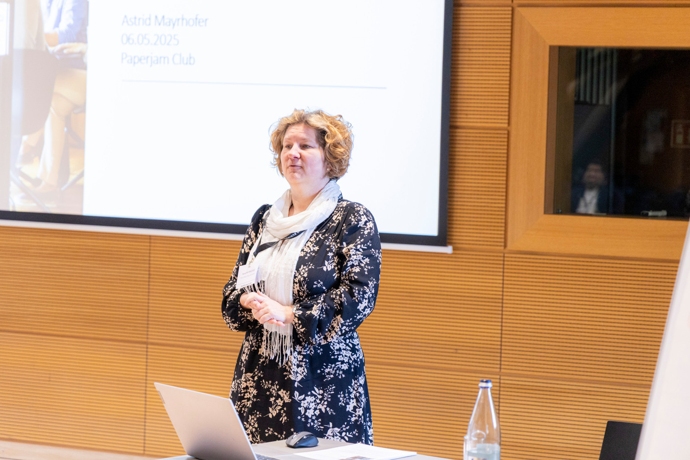 Astrid Mayrhofer (AM Consulting & Advisory) at the Paperjam Club’s Workshops Day, which took place at Neimënster Abbey on 6 May 2025. Photo: Matthieu Barbosa