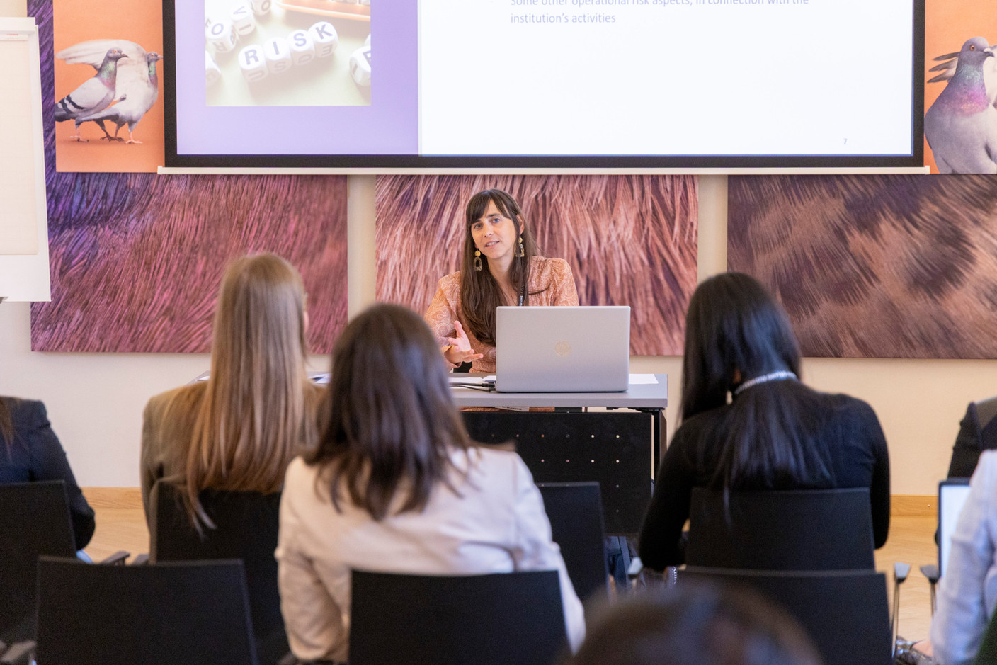 Miroslava Dudas (Brouxel & Rabia) at the Paperjam Club’s Workshops Day, which took place at Neimënster Abbey on 6 May 2025. Photo: Matthieu Barbosa
