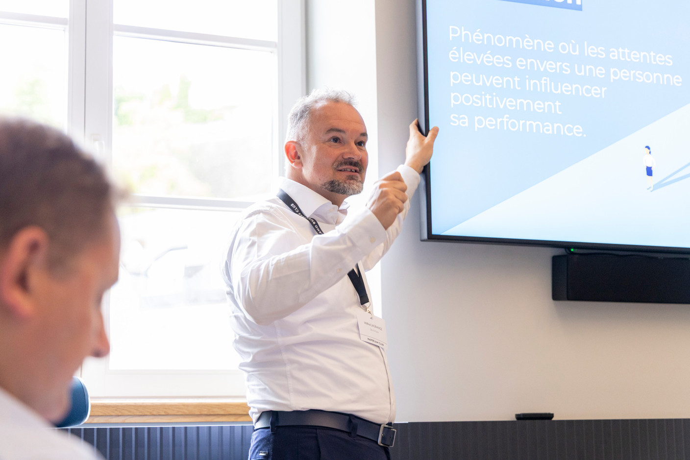 Wilfrid Lagrange (Devoteam) at the Paperjam Club’s Workshops Day, which took place at Neimënster Abbey on 6 May 2025. Photo: Matthieu Barbosa