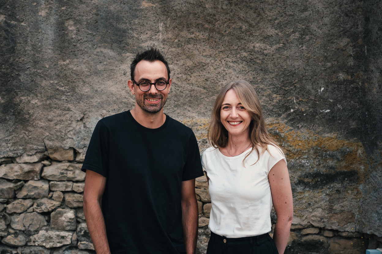 Nadine Clemens and Nicolas Felten, general manager and vice-president of Design Luxembourg, co-organiser of the Luxembourg programme at Vienna Design Week. (Photo: Jeff Poitiers)