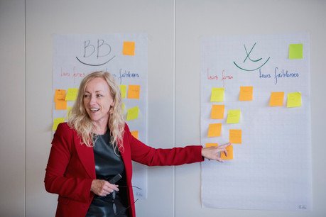Béatrix Charlier: «Un bon manager se reconnaît à sa capacité à déléguer.» (Photo: Jan Hanrion/archives Maison Moderne)