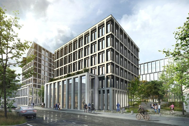 Idéalement situé sur le futur hub multimodal de Howald, AXS est un projet ambitieux qui vise à transformer une zone de parc commercial en un quartier multifonctionnel comprenant des bureaux, des logements et des commerces. (Photo: howald-city.lu )