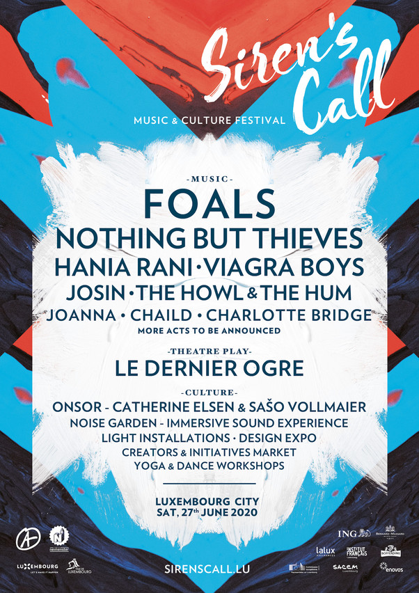 La première version de l'affiche 2020 du festival Siren's Call a été présentée ce mardi 21 janvier Siren's Call 