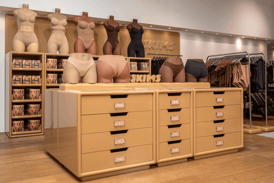 Skims shop-in-shop at Smets Flagship in Strassen (Phoro: Skims)