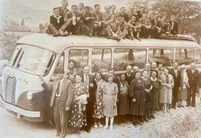 Un des premiers voyages en groupe organisés par Jos Lentz, le grand-père de Marc et Jos Sales. ((Photo: SLG))