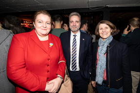 Fleur Thomas (British ambassador to Luxembourg), Darren Robinson (Anderson Wise) and Rebecca Kellagher (British Chamber of Commerce for Luxembourg). Photo: Marie Russillo/Maison Moderne