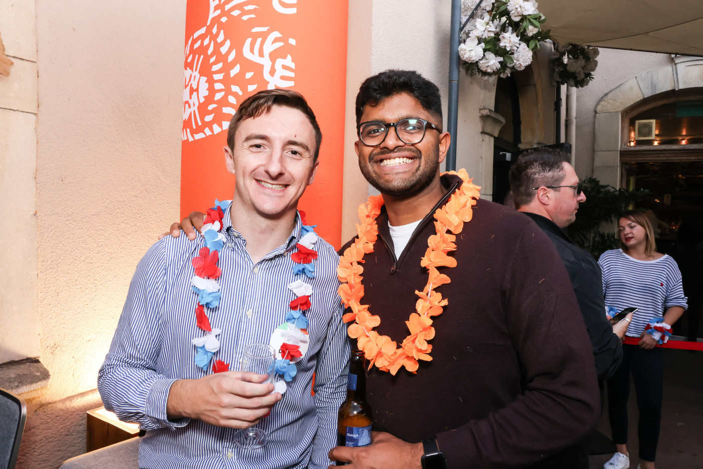 Attendees are seen during the Delano summer party, 13 July 2023. Photo: Marie Russillo/Maison Moderne