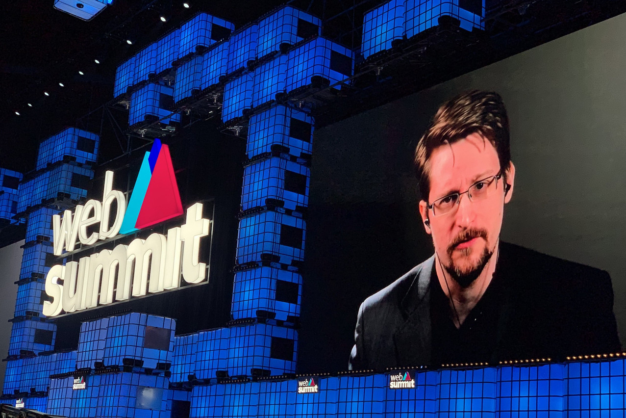 Edward Snowden a évoqué le piège qui se referme sur les géants d’internet face à la peur de certains gouvernements de ne plus avoir un accès libre aux données individuelles. (Photo: Paperjam)