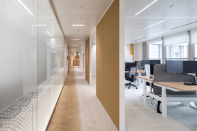 The interior fittings for the teams are designed in a contemporary style, with a combination of grey and camel.  Photo: Guy Wolff/Maison Moderne