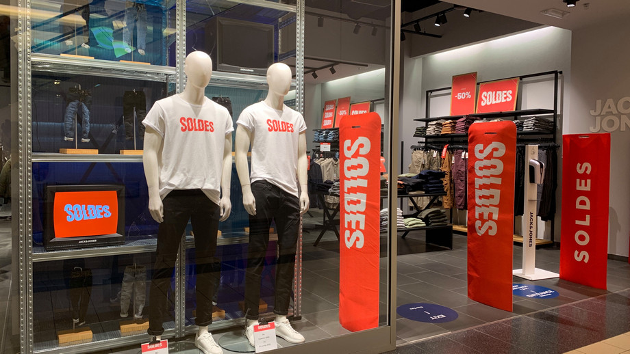 No record crowds were seen this Monday morning as the winter sales got underway in Luxembourg. But there are still four weeks to shop at reduced prices. (Photo: Paperjam.lu)